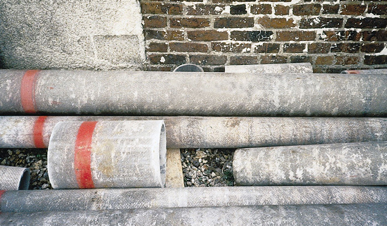 Conduit en fibrociment retiré sur Paris